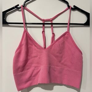 Anthropologie Pink Strappy Bralette